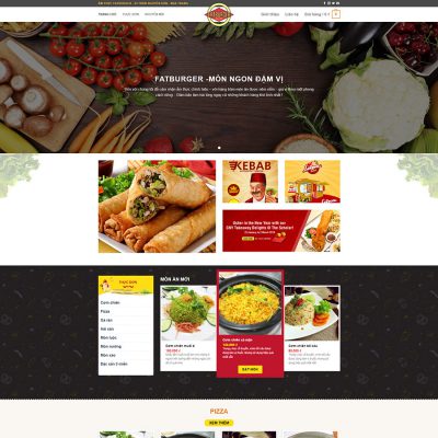 Mẫu website nhà hàng 03
