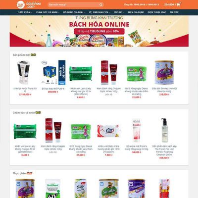 Mẫu website tạp hóa