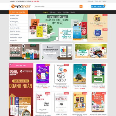 Mẫu website bán sách