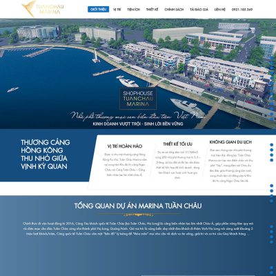 Mẫu website bất động sản 019