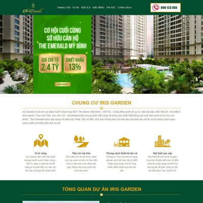 Mẫu website Bất động sản 20