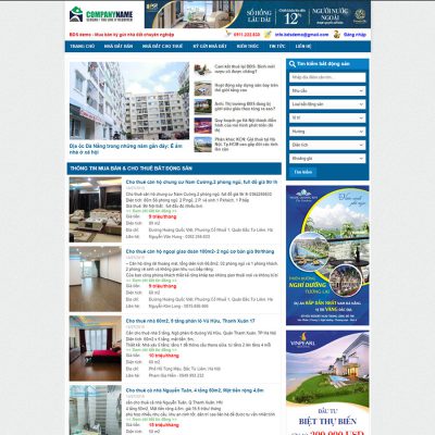 Mẫu website bất động sản 33