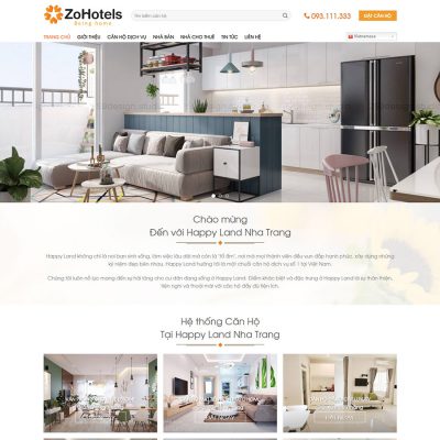 Mẫu website bất động sản 36