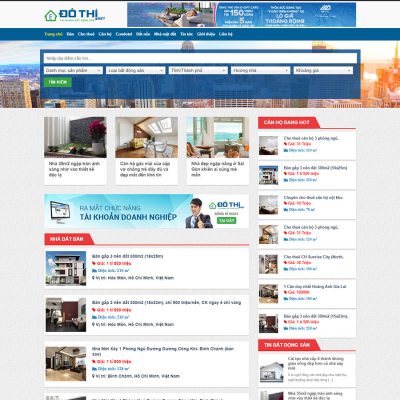 Mẫu website bất động sản 5