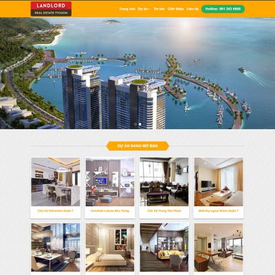 Mẫu website bất động sản 6