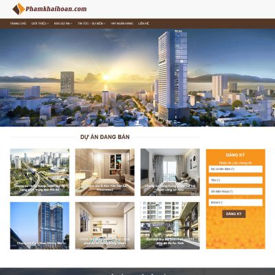 Mẫu website bất động sản 7