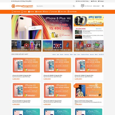 Mẫu website di động thông minh