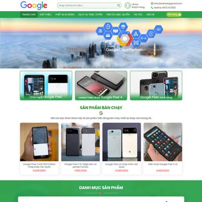 Mẫu website điện thoại 02