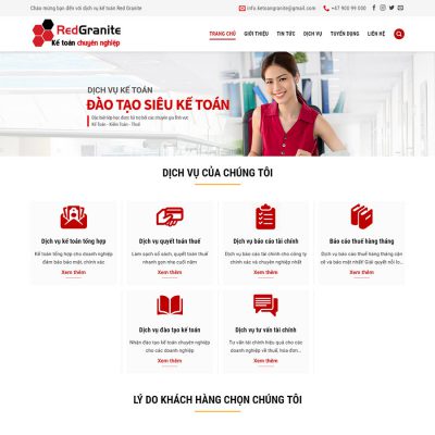 Mẫu website kế toán 02