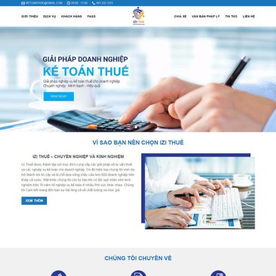 Mẫu website công ty kế toán