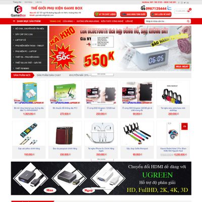 Mẫu website bán máy tính 01