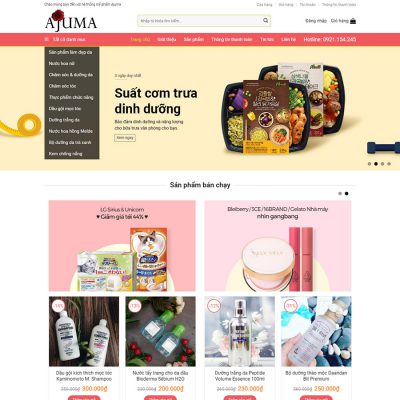 Mẫu website mỹ phẩm 5