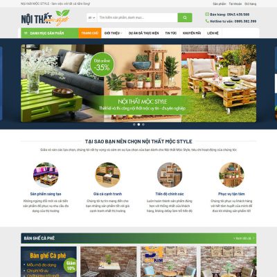 Mẫu website nội thất 10