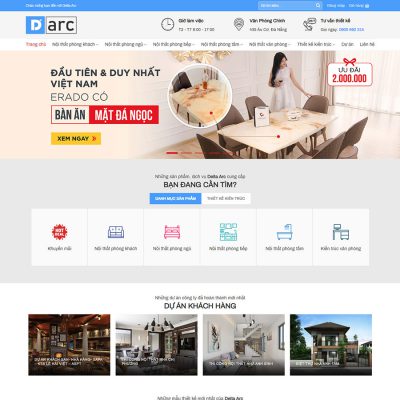 Mẫu website nội thất 14