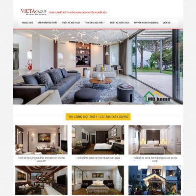 Mẫu website thiết kế thi công nội thất 04