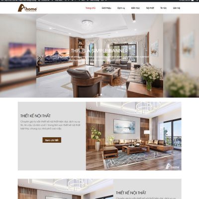Mẫu website nội thất 09