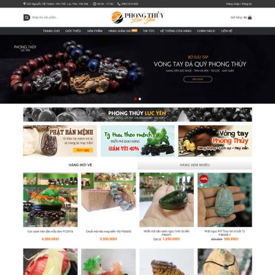 Mẫu website phong thủy 01