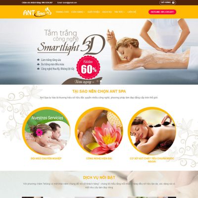 Mẫu website Spa 02