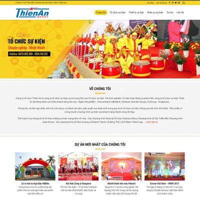 Mẫu website tổ chức sự kiện