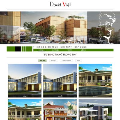 Mẫu website công ty kiến trúc 02