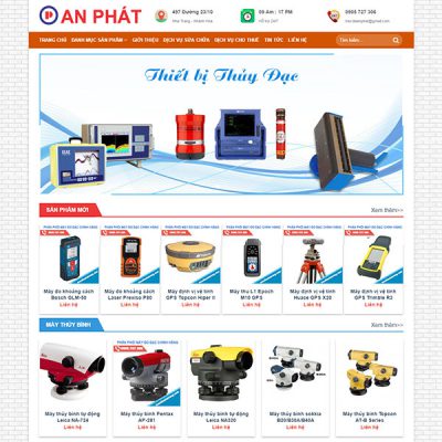 Mẫu website đồ trắc địa