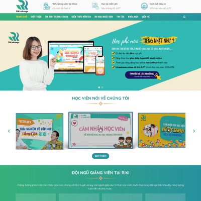 Mẫu website trung tâm ngoại ngữ