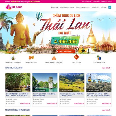 Mẫu website du lịch 09