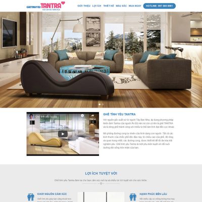 Mẫu landing page ghế tình yêu