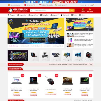 Mẫu website bán máy tính 02
