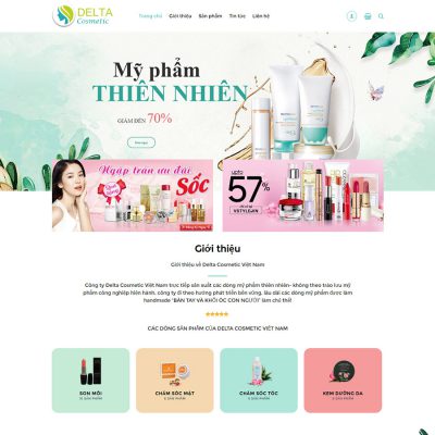 Mẫu website bán mỹ phẩm 10