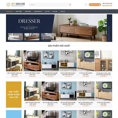 Mẫu website nội thất 16