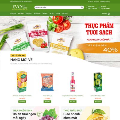 Mẫu website thực phẩm 02