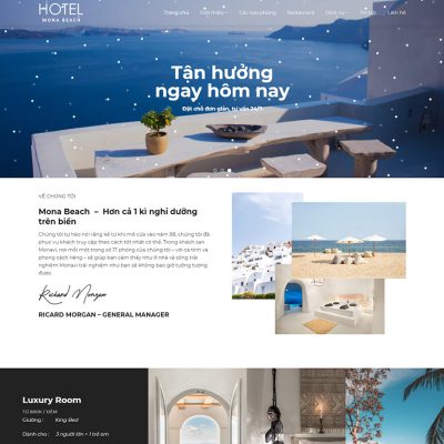 Mẫu website khách sạn 03