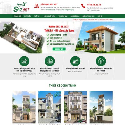 Mẫu website công ty thiết kế 02