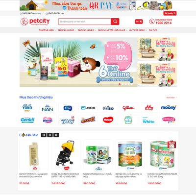 Mẫu website bán tạp hóa online