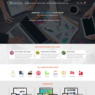 Mẫu website dịch vụ mua bán code