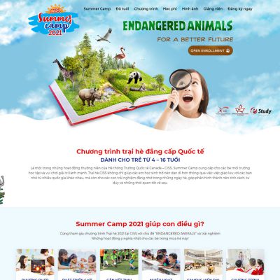 Mẫu website giáo dục 010