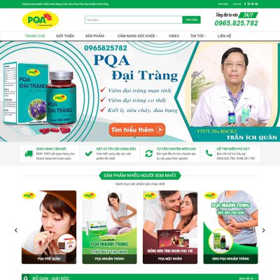 Mẫu website nhà thuốc 03