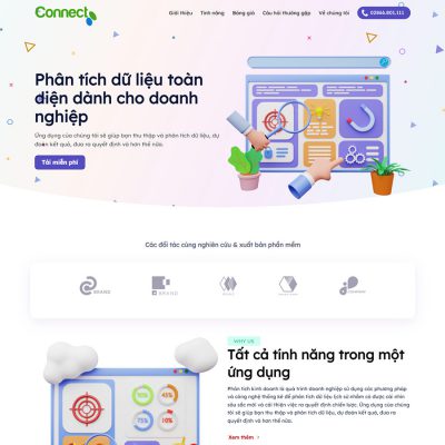 Landing page bán phần mềm, ứng dụng