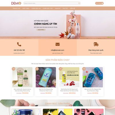 Mẫu website mỹ phẩm 15