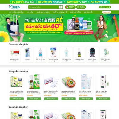 Mẫu website nhà thuốc 04 cao cấp
