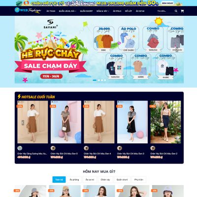 Mẫu website thời trang 10 cao cấp