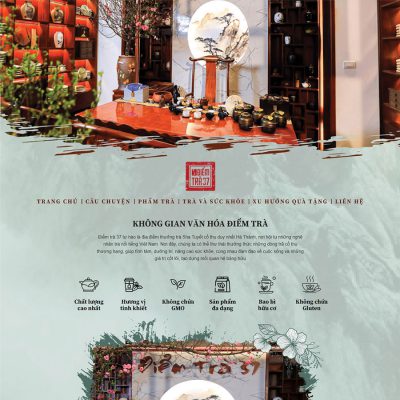 Mẫu website trà xanh 02