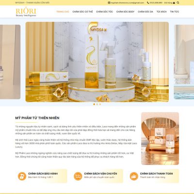 Mẫu website bán mỹ phẩm 16