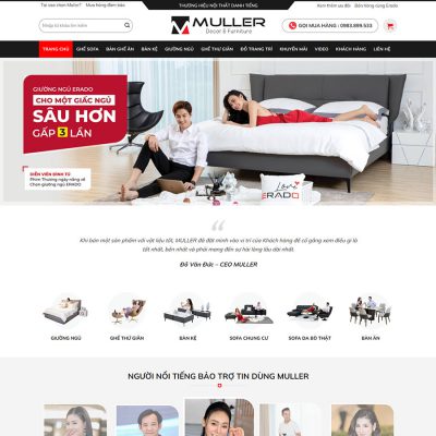 Mẫu website nội thất 24
