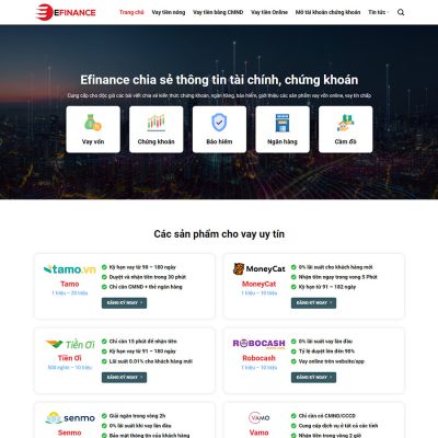 Mẫu website dịch vụ tài chính 01