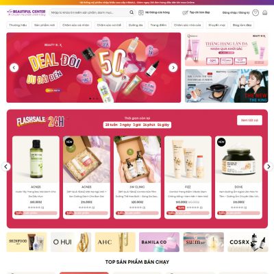 Mẫu website mỹ phẩm 19