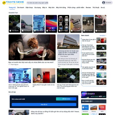 Mẫu website tin tức đẹp