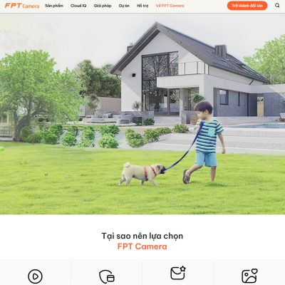 Mẫu website bán camera