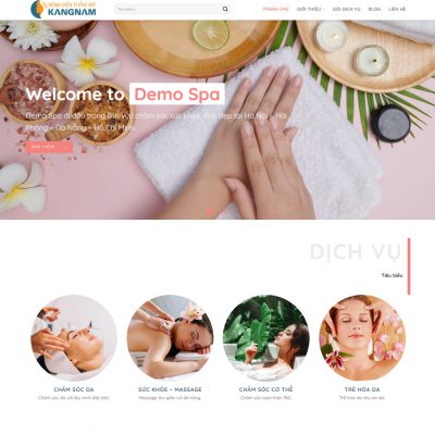 Mẫu website dịch vụ spa 07